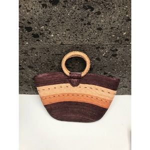Mexican Bag with brown stripes